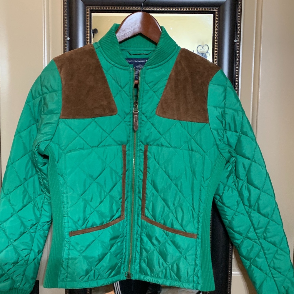 Ralph Lauren Sport Green Quilted Jacket Size S/P